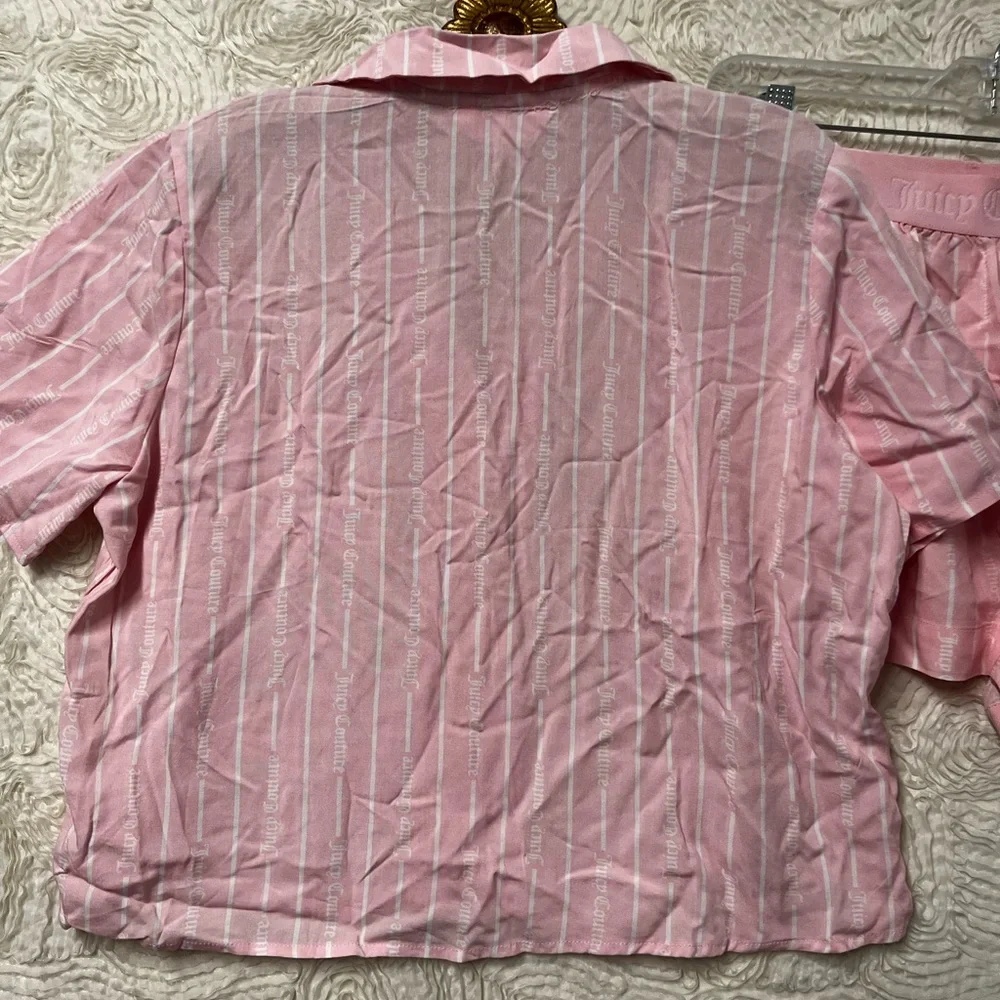 Juicy Couture Pink Coquette Girlhoodcore Shorty Pjs Pajama Set Women’s S NWT - Picture 6 of 7